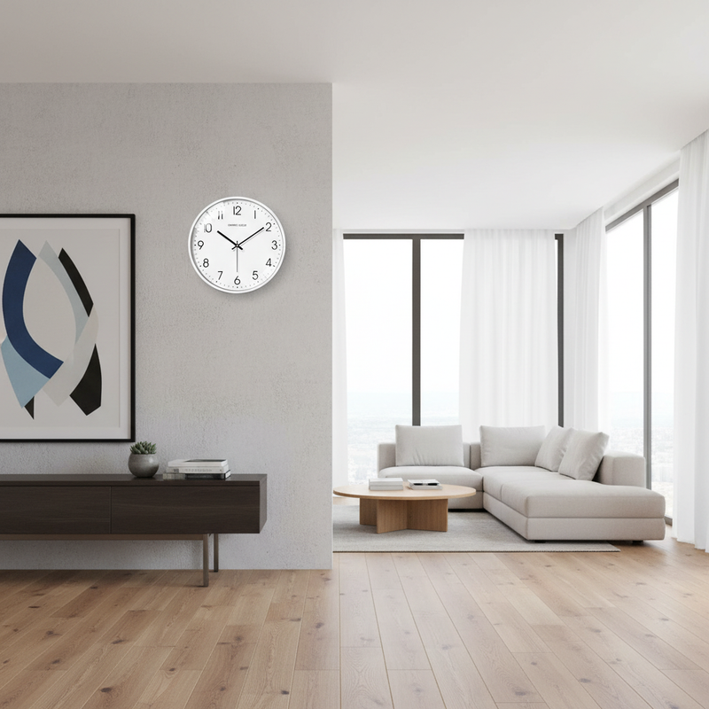 Orologio da Parete Moderno Bianco | Orologio da Parete Design
